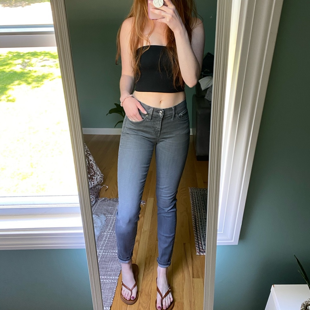 J.Crew 8” Toothpick in Dove Grey